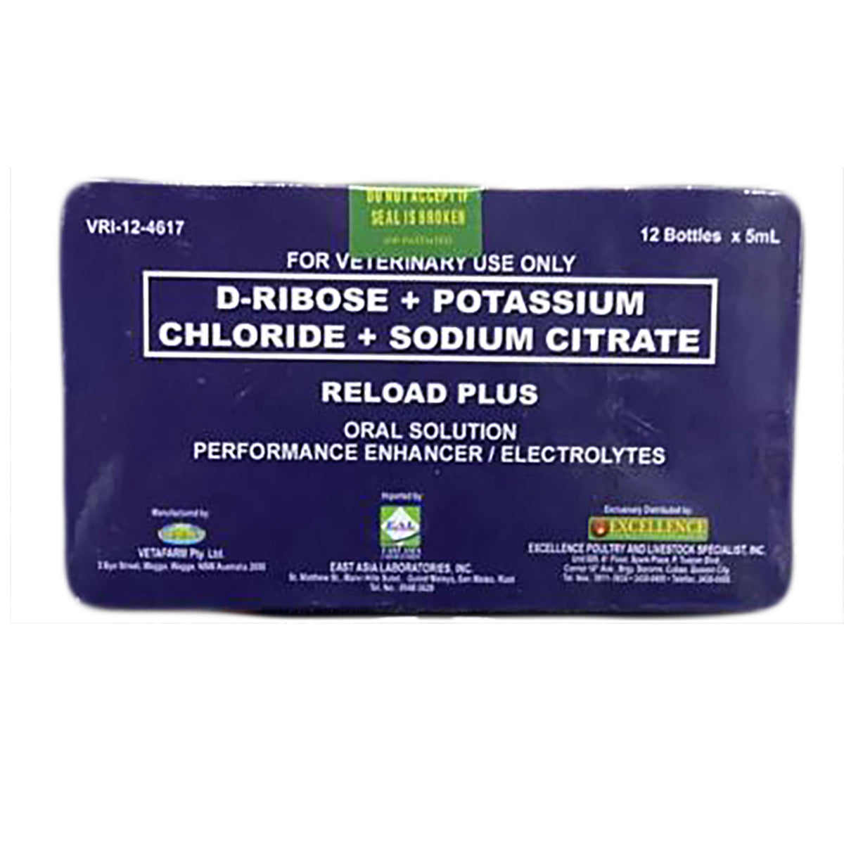 Reload Plus - The Stress Buster 5ml (1 Box 12 Bottles ...