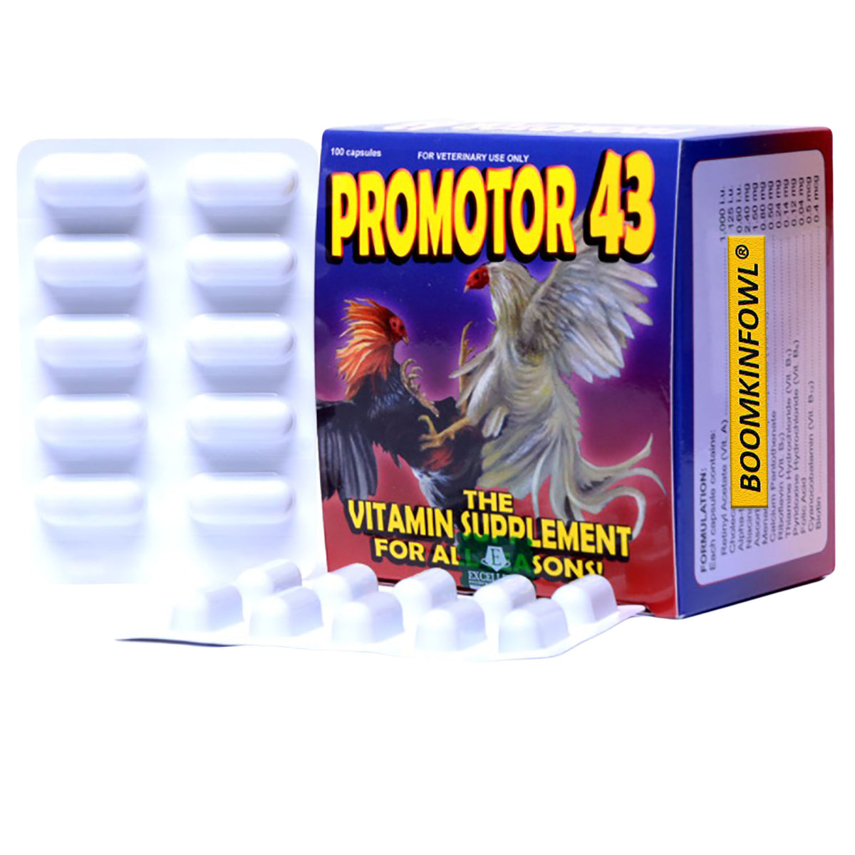 Promotor 43 (100 Capsule) – gamefowlsupplement.com